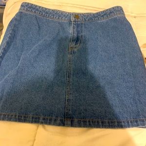Demin Mini Skirt